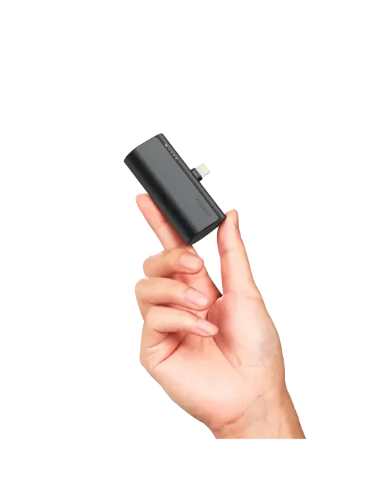 VEGER Mini Power bank con LEDs carga - Capacidad 5000mAh - Entrada USB