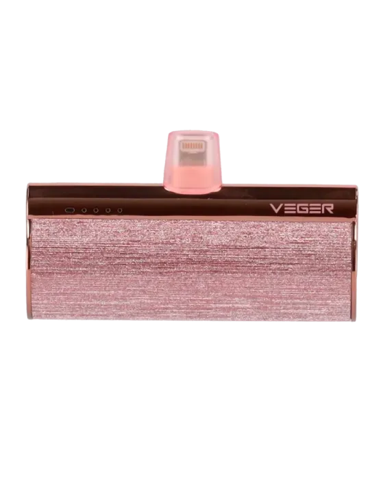 VEGER Mini Power bank con LEDs carga - Capacidad 5000mAh - Entrada USB