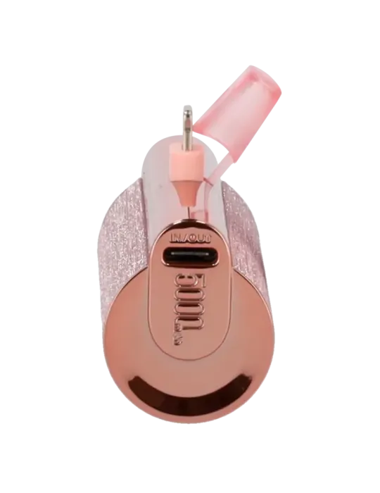 VEGER Mini Power bank con LEDs carga - Capacidad 5000mAh - Entrada USB