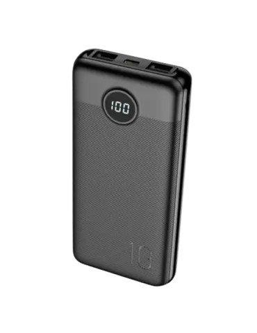 VEGER Mini Power bank con pantalla LCD - Capacidad 10000mAh - Entradas
