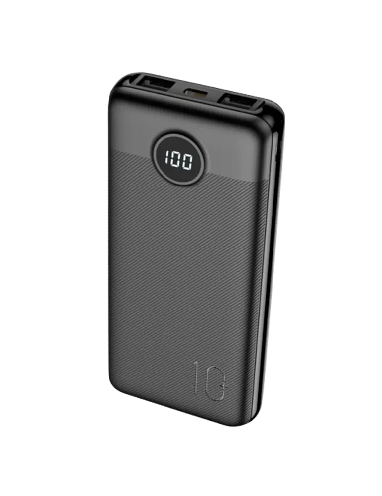 VEGER Mini Power bank con pantalla LCD - Capacidad 10000mAh - Entradas