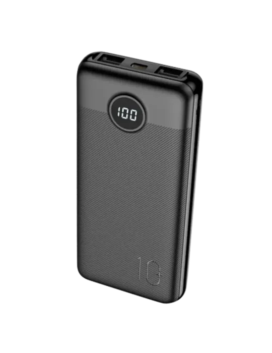 VEGER Mini Power bank con pantalla LCD - Capacidad 10000mAh - Entradas