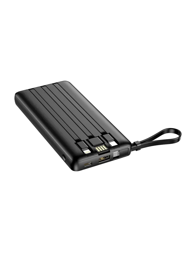 VEGER Power bank con pantalla LCD - Capacidad 10000mAh - Entradas USB-