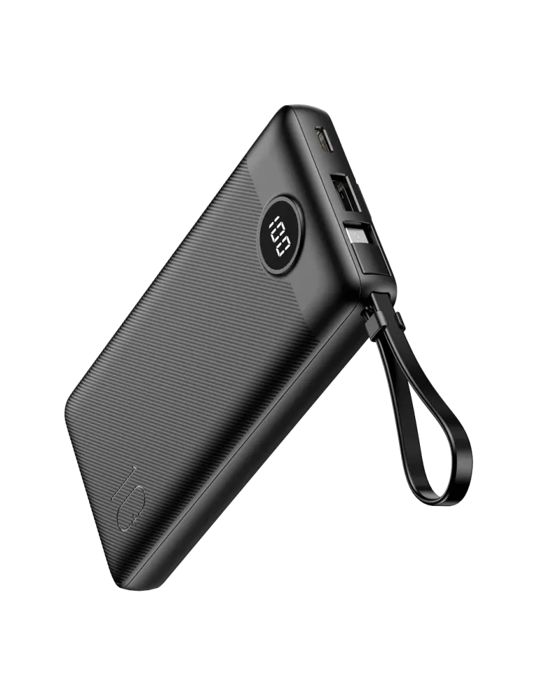 VEGER Power bank con pantalla LCD - Capacidad 10000mAh - Entradas USB-