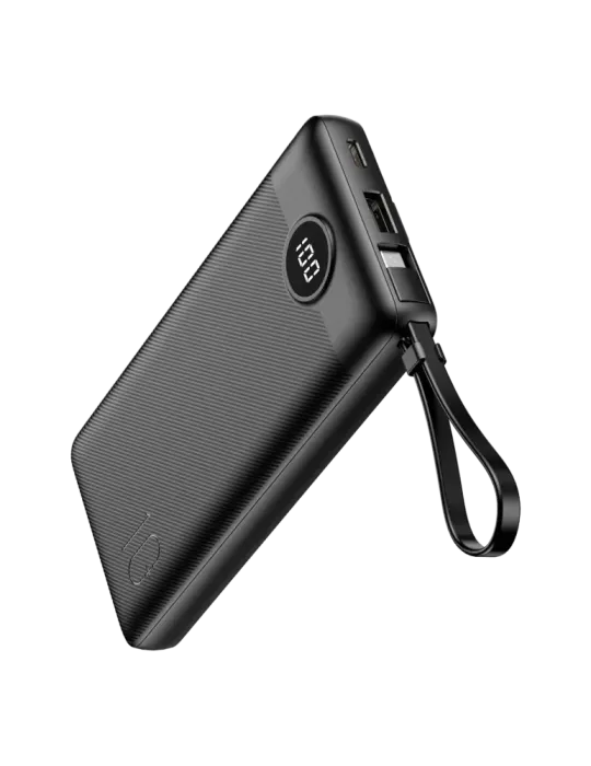 VEGER Power bank con pantalla LCD - Capacidad 10000mAh - Entradas USB-