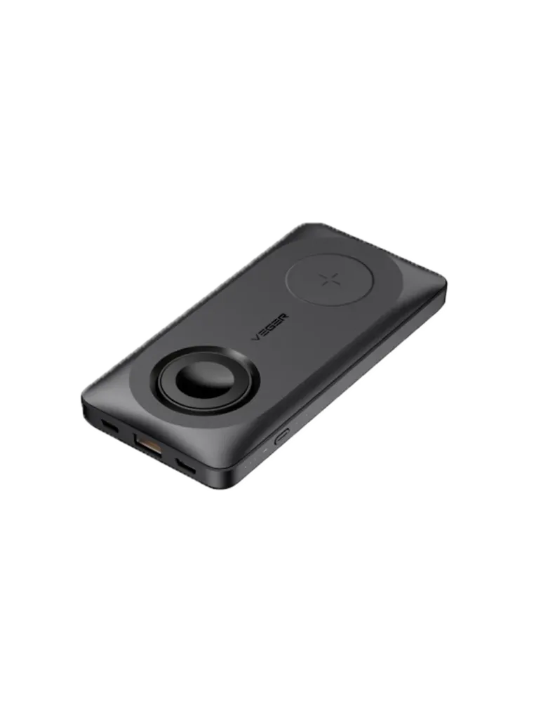 VEGER Power bank magnética e inalámbrica - Capacidad 10000mAh - Entrad