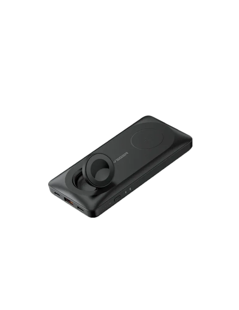 VEGER Power bank magnética e inalámbrica - Capacidad 10000mAh - Entrad