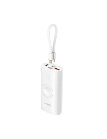 VEGER Mini Power bank con LEDs carga - Capacidad 10000mAh - Entradas U