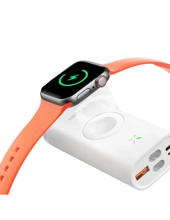 VEGER Mini Power bank con LEDs carga - Capacidad 10000mAh - Entradas U