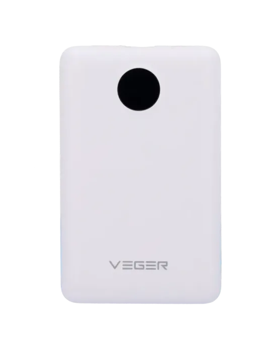 VEGER Power bank con pantalla LCD - Capacidad 10000mAh - Entradas Ligh