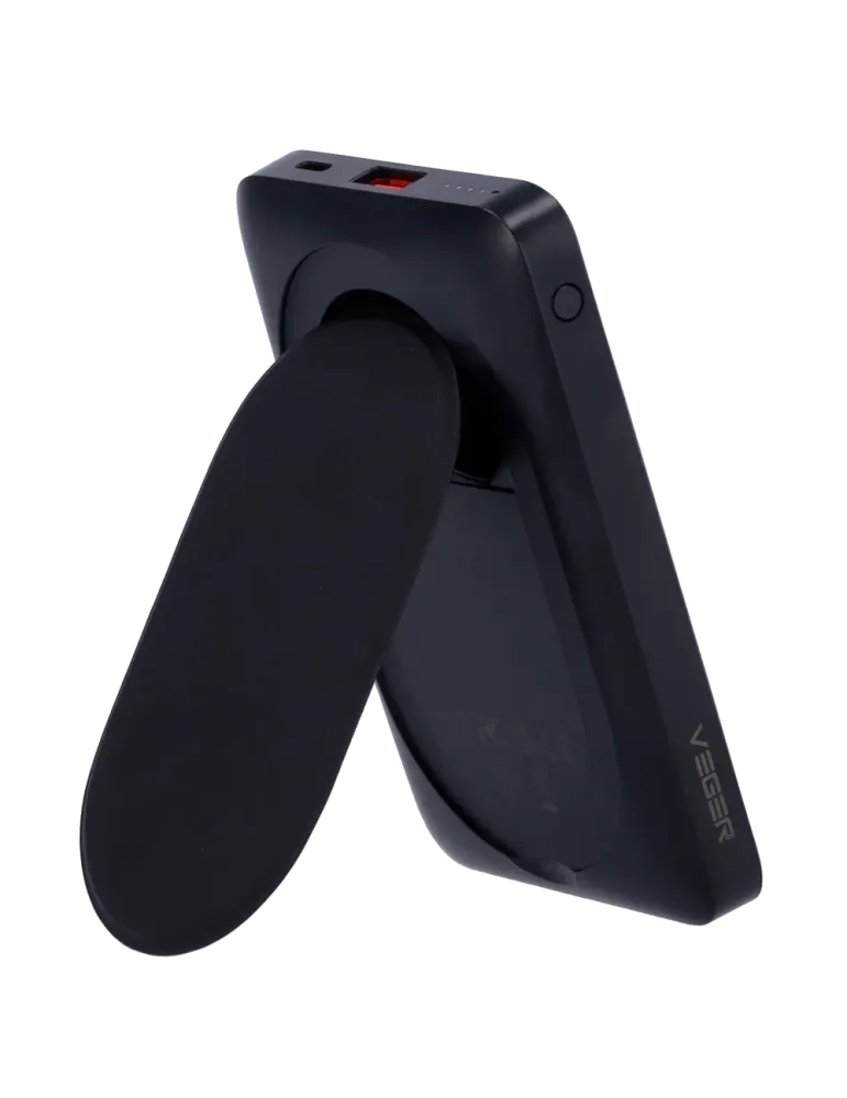 VEGER Power bank con soporte - Capacidad 10000mAh - Entradas Lightning