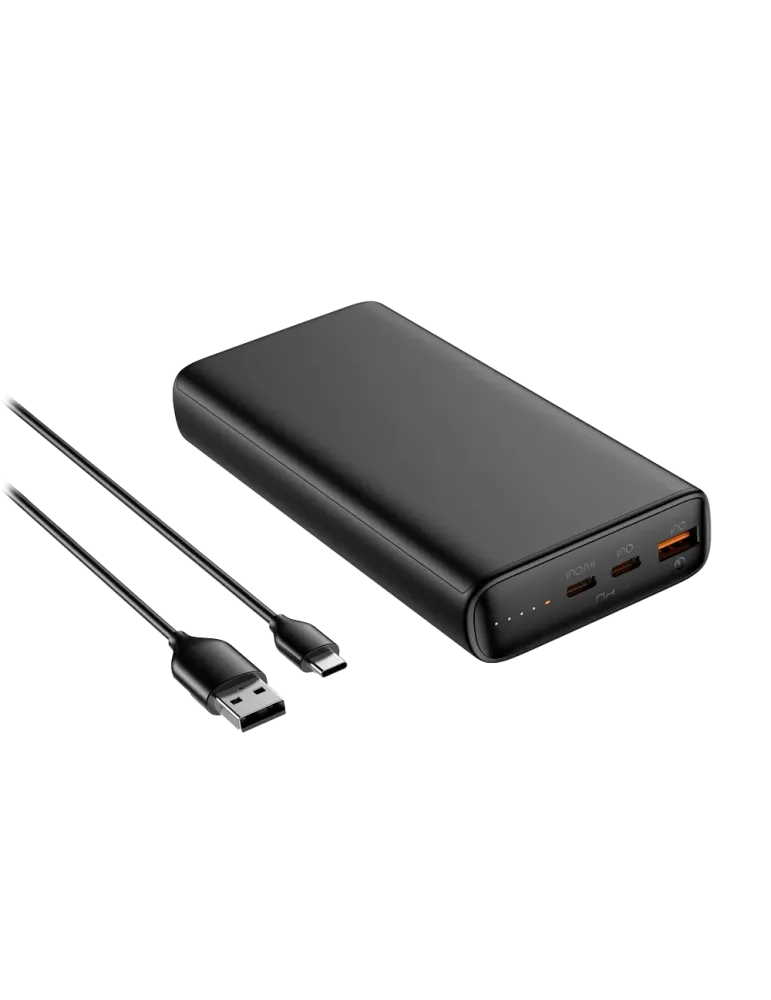 VEGER Power bank con LEDs de carga - Capacidad 20000mAh - Entradas USB