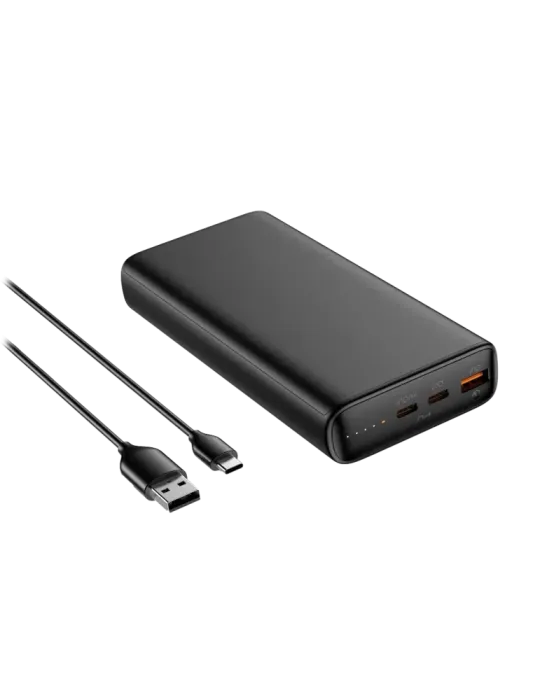 VEGER Power bank con LEDs de carga - Capacidad 20000mAh - Entradas USB