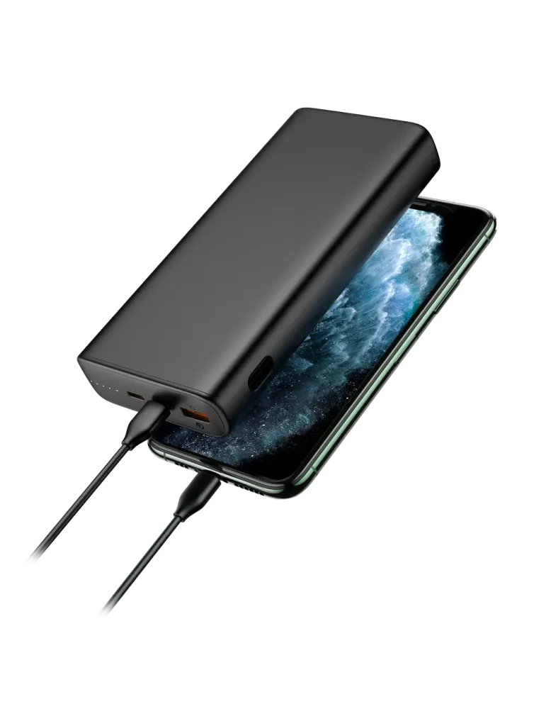 VEGER Power bank con LEDs de carga - Capacidad 20000mAh - Entradas USB