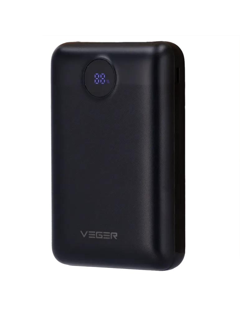 Veger Mini Power Bank - Capacidad 20000mAh - Entradas Micro USB-C y US