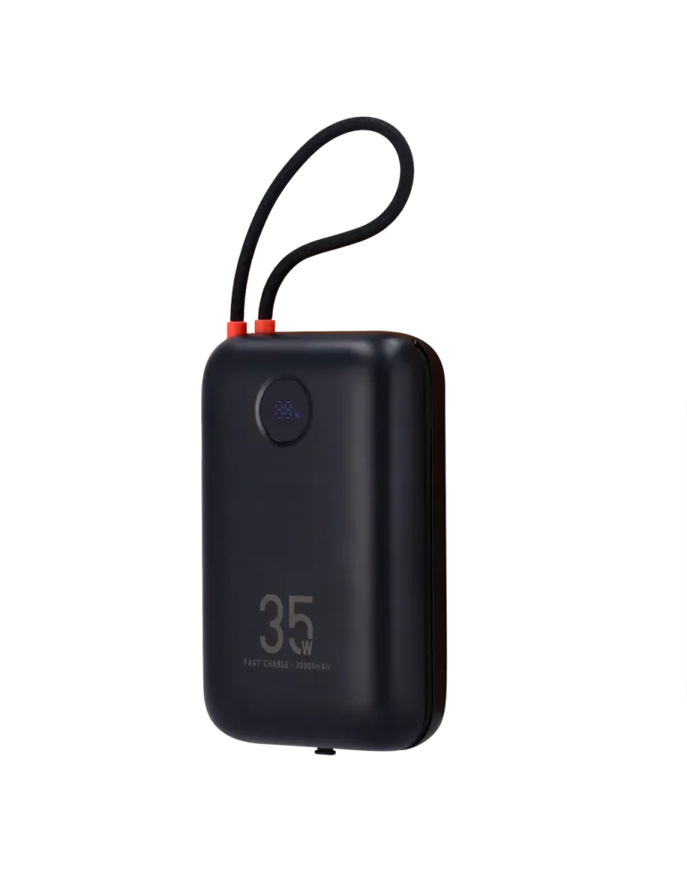 Veger Power Bank - Capacidad 30000mAh - Entradas USB-C y Cable USB-C -