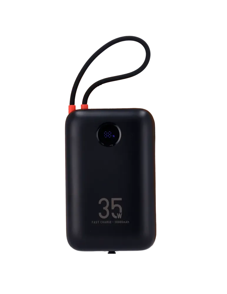 Veger Power Bank - Capacidad 30000mAh - Entradas USB-C y Cable USB-C -