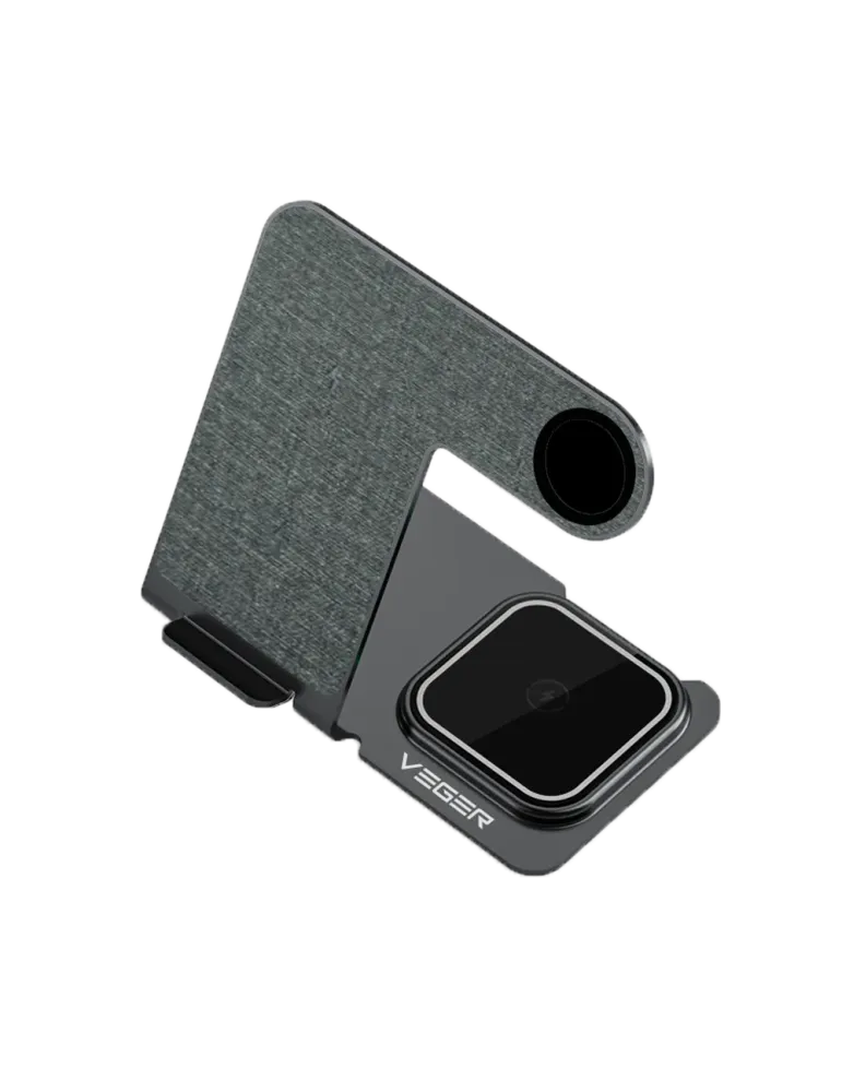 VEGER Cargador inalámbrico VEGER - Potencia 15W - Entrada USB-C - Carg