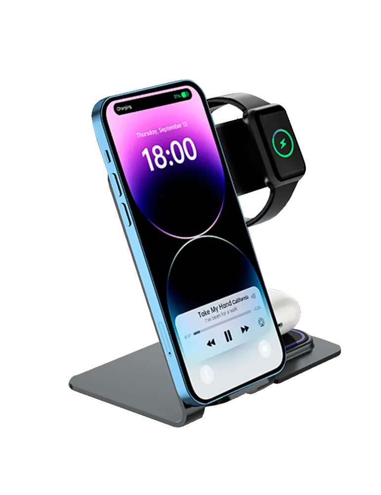 VEGER Cargador inalámbrico VEGER - Potencia 15W - Entrada USB-C - Carg