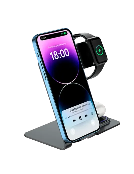 VEGER Cargador inalámbrico VEGER - Potencia 15W - Entrada USB-C - Carg