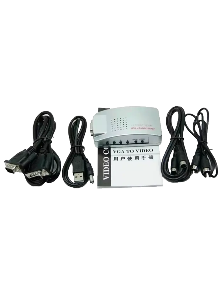 MARCA BLANCA Adaptador de vídeo - Entradas: VGA - Salida: VGA, S-VIDEO
