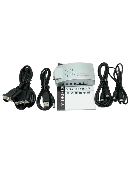 MARCA BLANCA Adaptador de vídeo - Entradas: VGA - Salida: VGA, S-VIDEO
