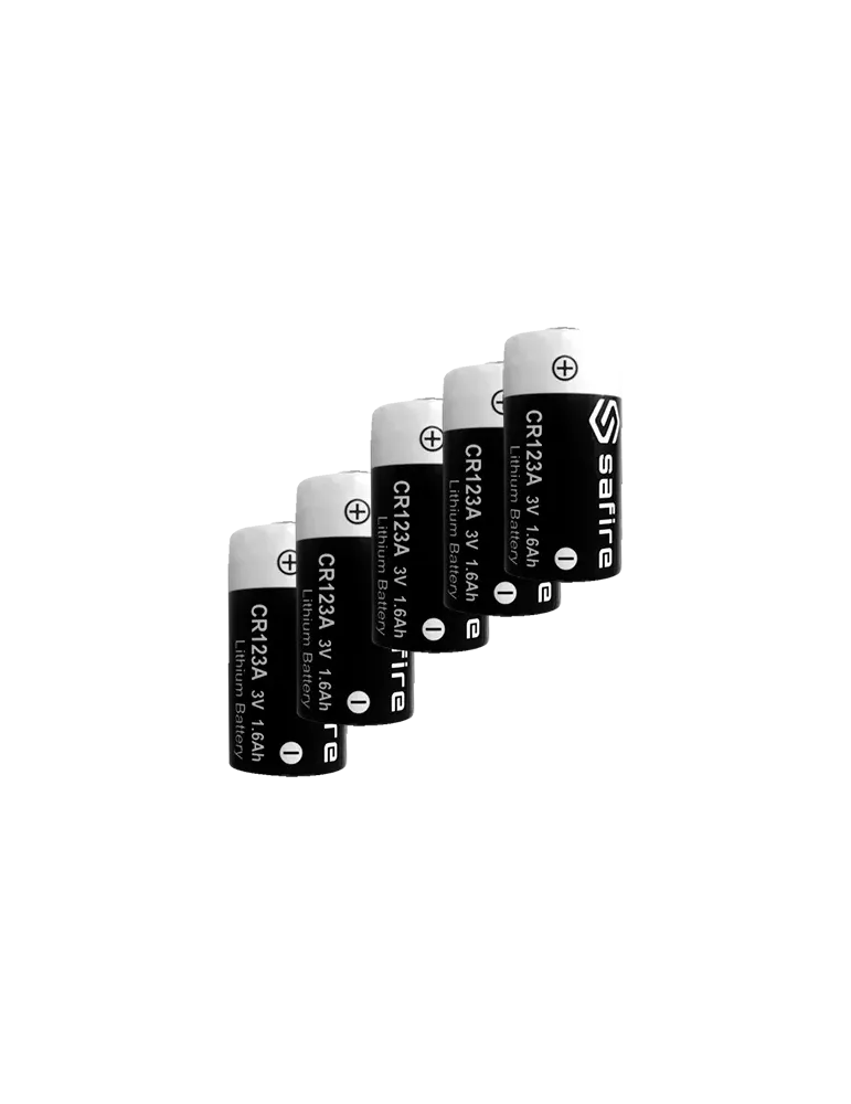 MARCA BLANCA Safire - Pack de pilas CR123A - 50 unidades - Voltaje 3.0