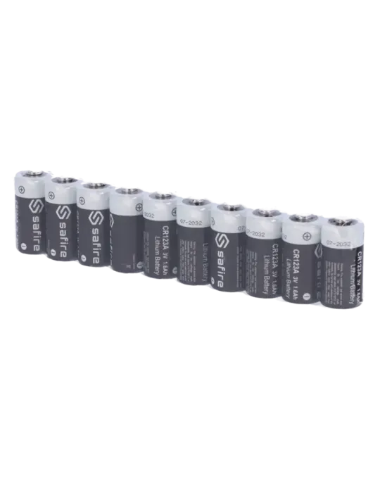 MARCA BLANCA Safire - Pack de pilas CR123A - 50 unidades - Voltaje 3.0