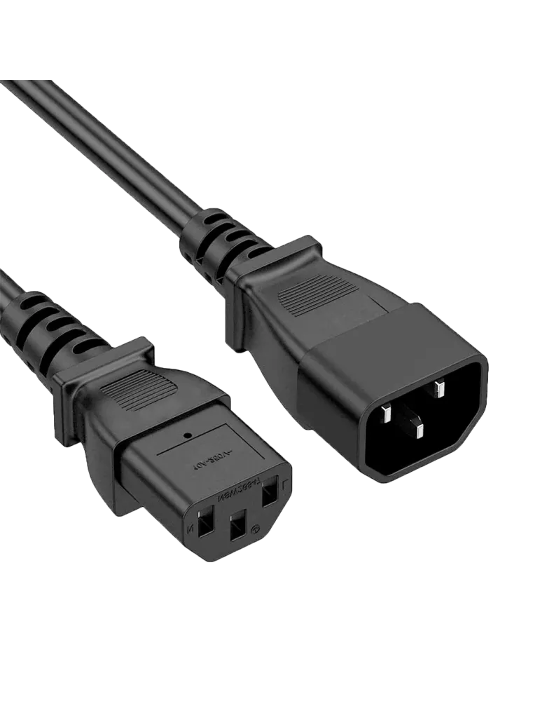 MARCA BLANCA Cable de alimentacion - Para CPU - Conector C13 a C14 - 2