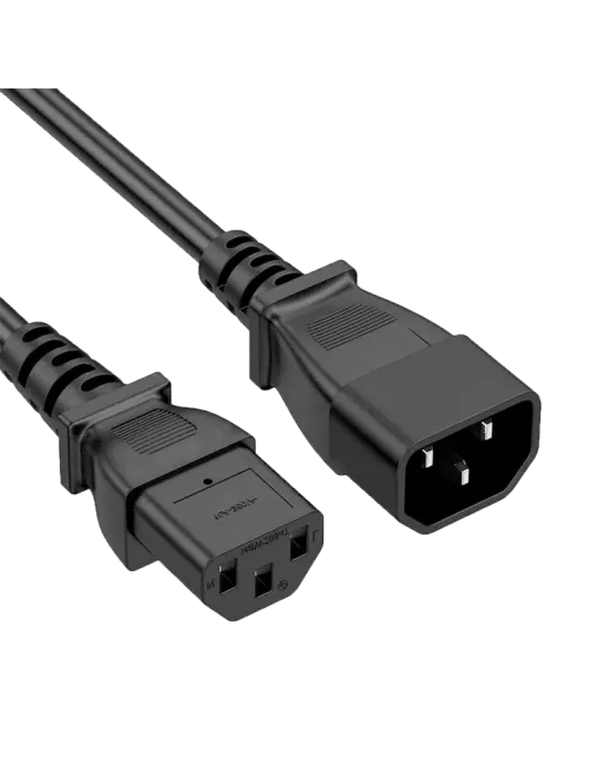 MARCA BLANCA Cable de alimentacion - Para CPU - Conector C13 a C14 - 2
