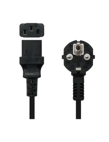 NACIONAL Cable de alimentación - Conector CEE7 macho - C13 hembra - Co