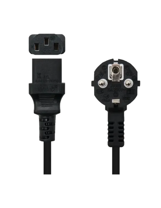 NACIONAL Cable de alimentación - Conector CEE7 macho - C13 hembra - Co