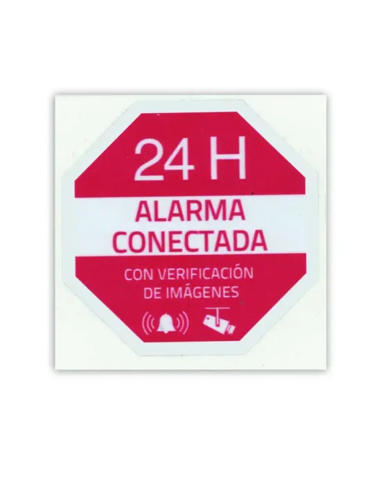 MARCA BLANCA Pegatina de plástico - Serigrafía Alarma conectada - Vini