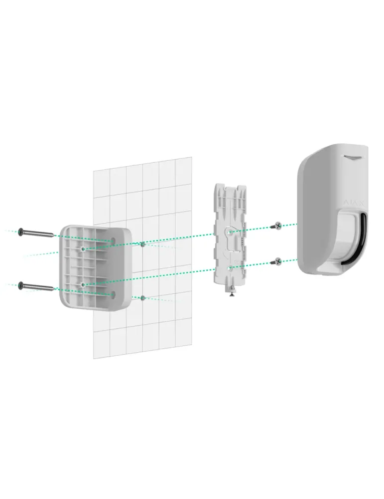 Sensor cortina exterior Ajax, detector de movimiento bidireccional