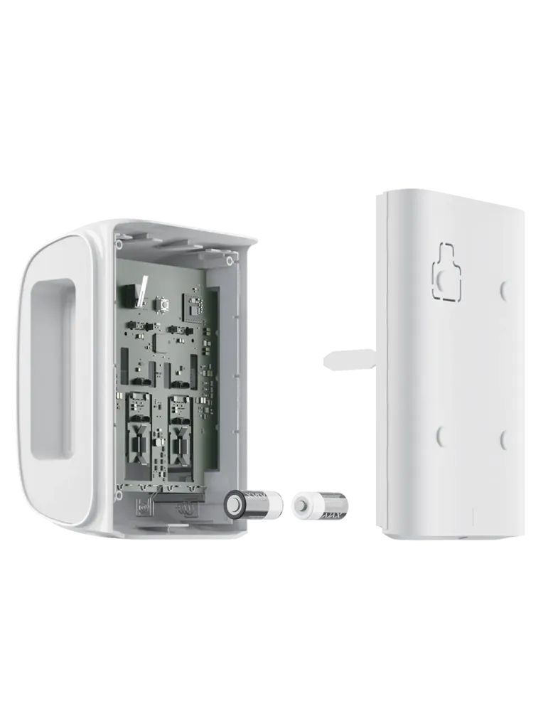 AJAX AJ-DUALCURTAINOUTDOOR-W: Detector de Exterior Doble Cortina Inmu