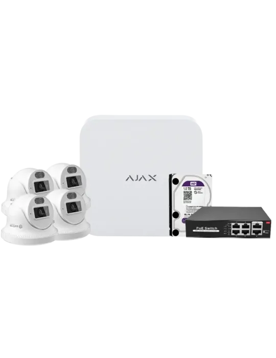 MARCA BLANCA Kit de videovigilancia Ajax - Grabador Ajax de 8 canales