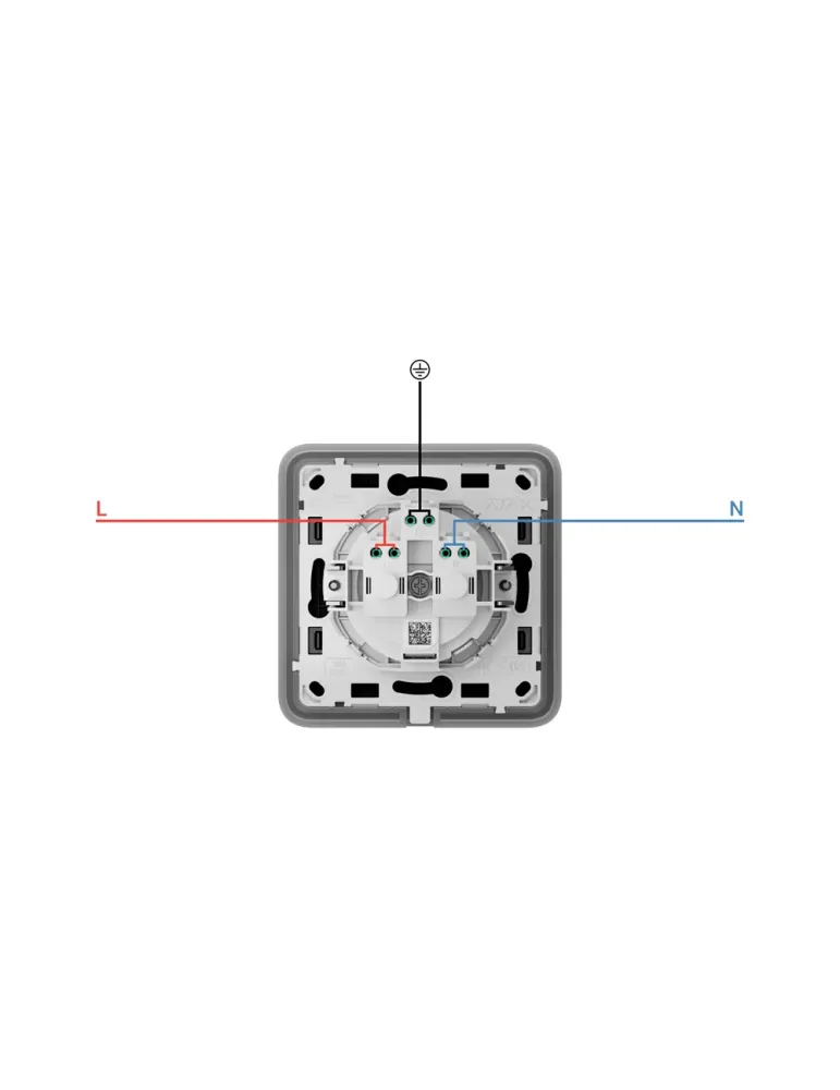 ¡Descubre el Enchufe tipo F AJAX! Ideal para Alimentación 250V AC y R