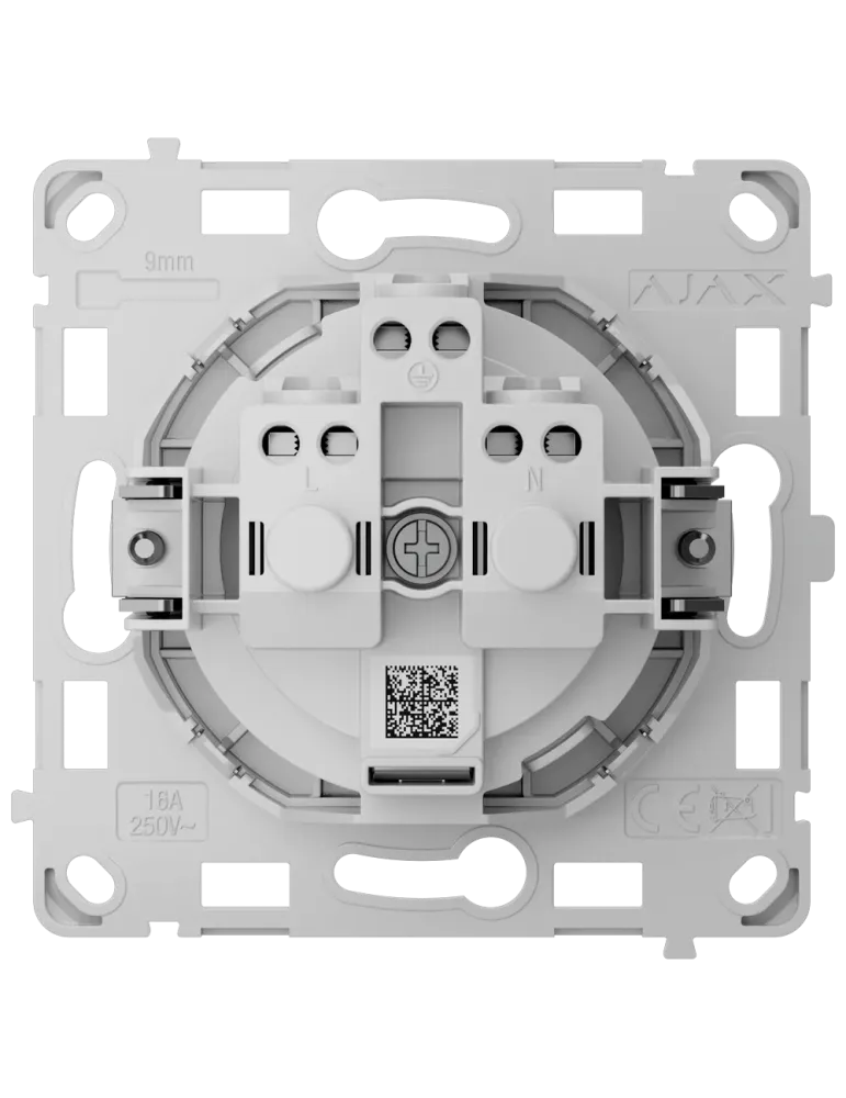 Enchufe Vertical AJAX OutletCore Basic: Conexión Segura y Estable