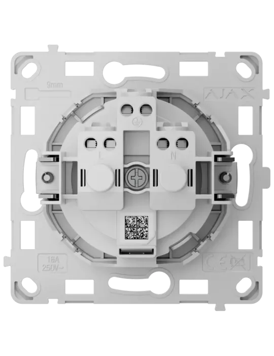 Enchufe Vertical AJAX OutletCore Basic: Conexión Segura y Estable