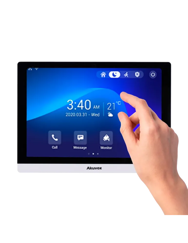 AKUVOX Monitor Android 9.0 para videoportero - Pantalla IPS de 10″ - A