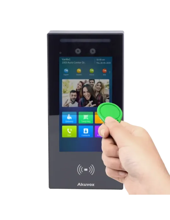 AKUVOX Videoportero IP con control de acceso - Cámara 2 Mpx | Audio y