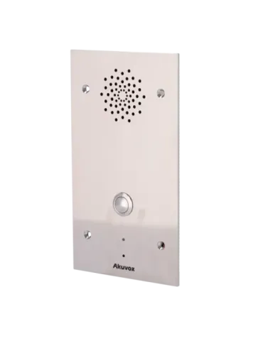 AKUVOX Portero IP antivandálico IK10 - Audio bidireccional - 2 relés |