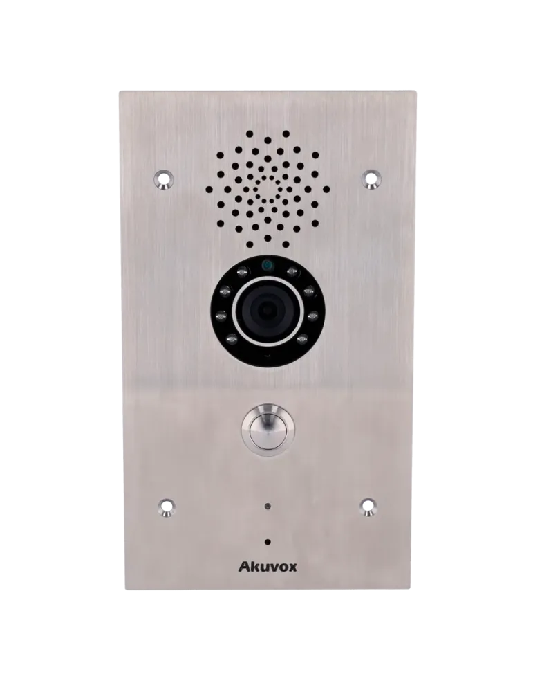 AKUVOX Videoportero IP - Cámara 2 Mpx | Audio bidireccional - 2 relés
