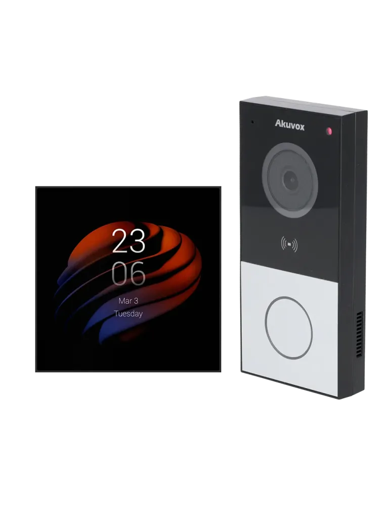 AKUBELA Kit de domótica y videoportero Android - IP y WiFi | Placa y m