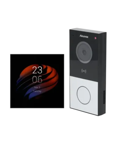 AKUBELA Kit de domótica y videoportero Android - IP y WiFi | Placa y m