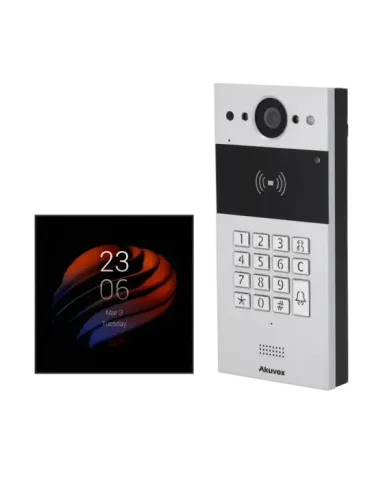 AKUBELA Kit de domótica y videoportero Android - IP y WiFi | Placa y m