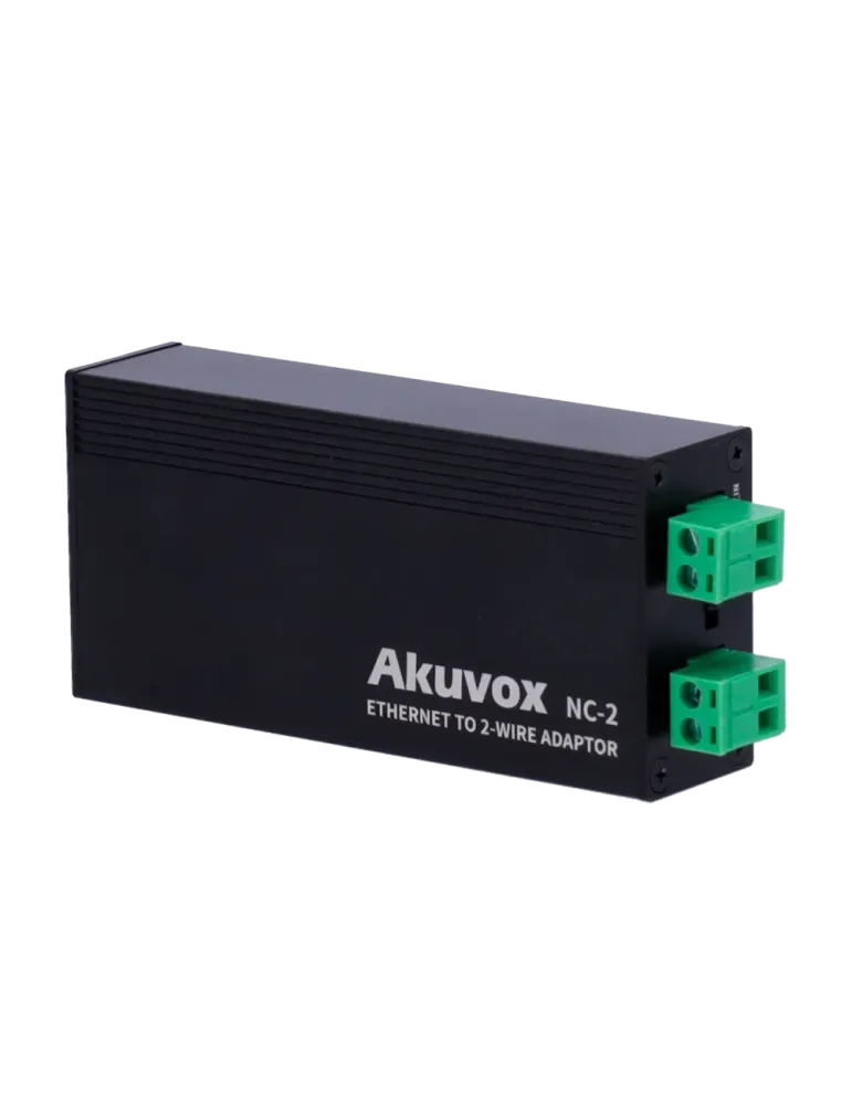 AKUVOX Conversor IP a 2 hilos - 1 grupo de 2 hilos - 1 grupo TCP/IP co
