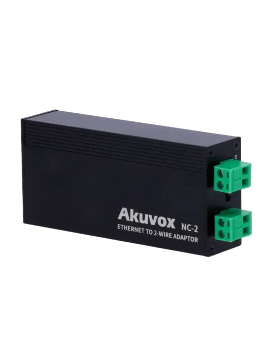AKUVOX Conversor IP a 2 hilos - 1 grupo de 2 hilos - 1 grupo TCP/IP co