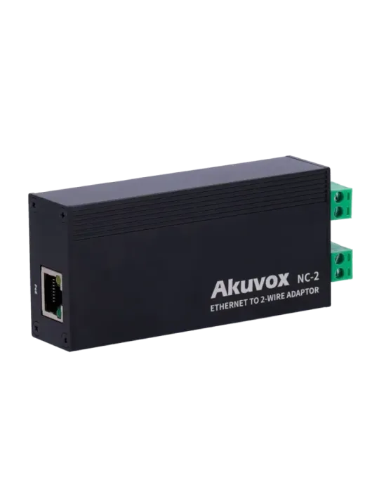 AKUVOX Conversor IP a 2 hilos - 1 grupo de 2 hilos - 1 grupo TCP/IP co