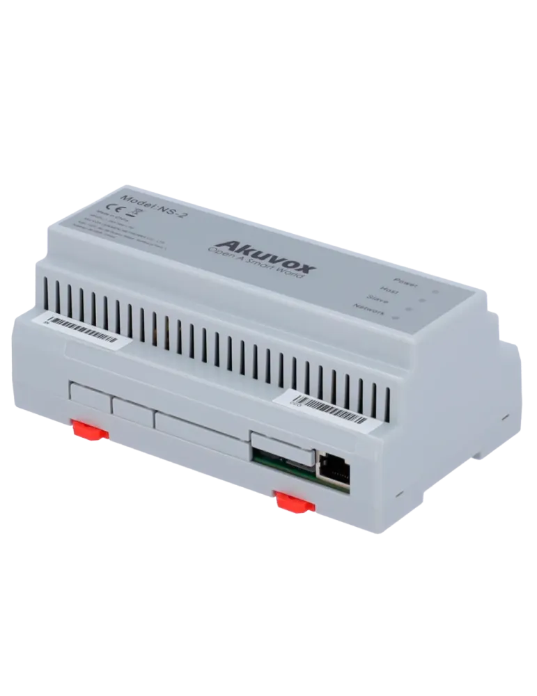 AKUVOX Conversor 2 hilos a IP - 6 grupos de 2 hilos - TCP/IP con RJ45
